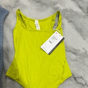 Kids Lime Green One Piece Swimsuit